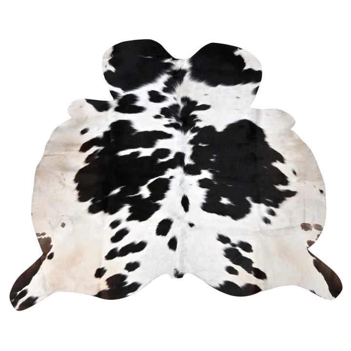 Black & White Cow hide Rug 4X4.5 FT