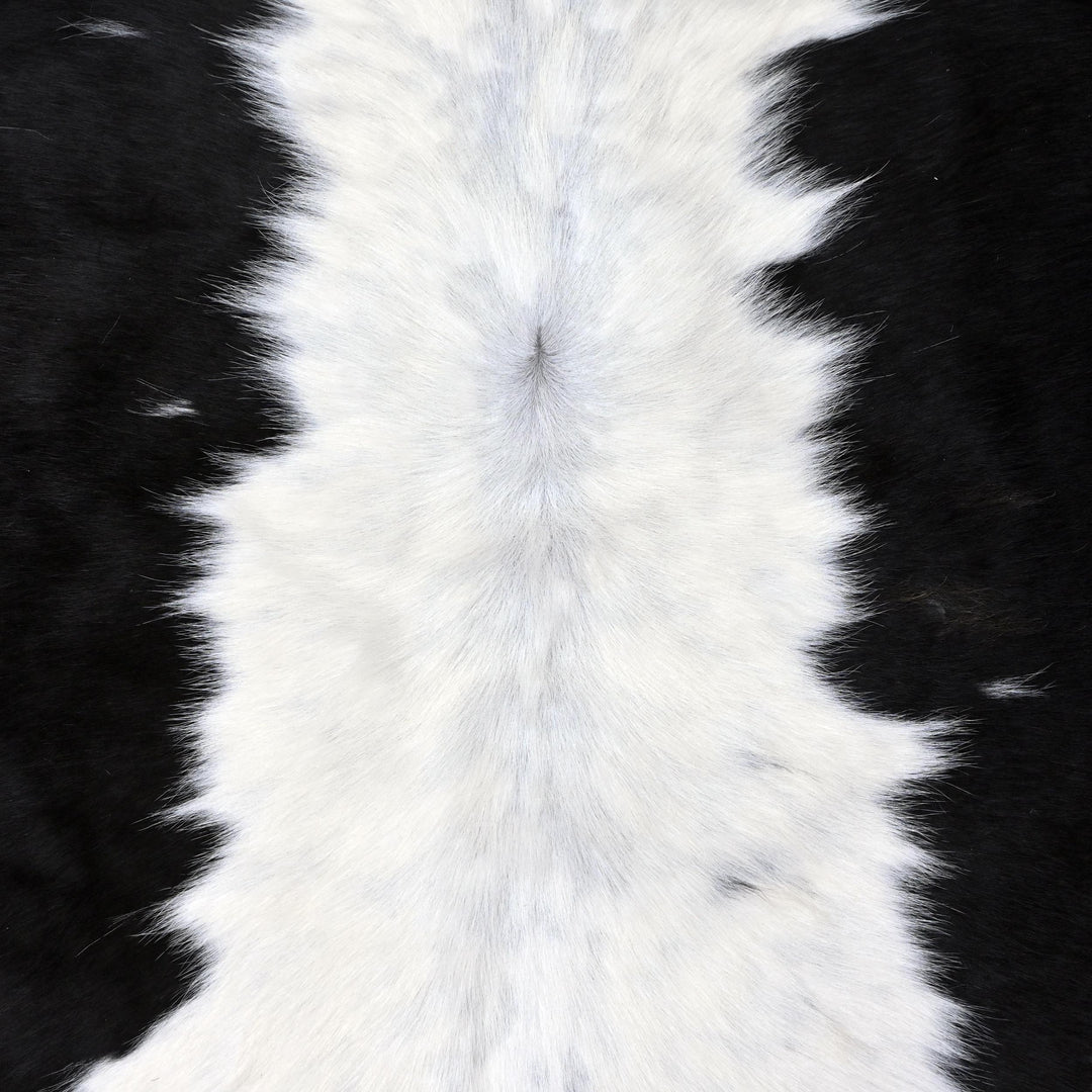 Black & White Cow hide Rug 4X4 FT