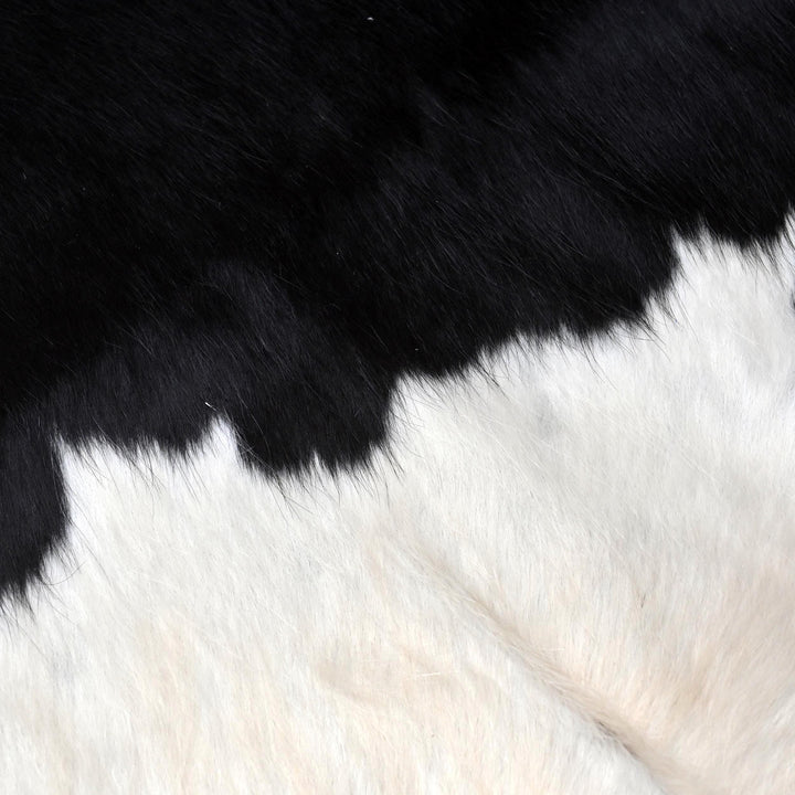 Black & White Cow hide Rug 4X4 FT