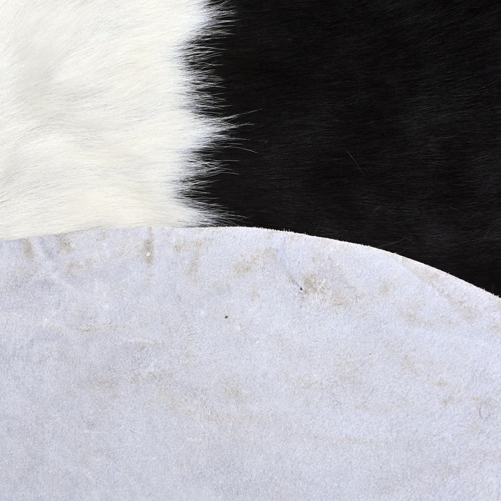 Black & White Cow hide Rug 4X4 FT