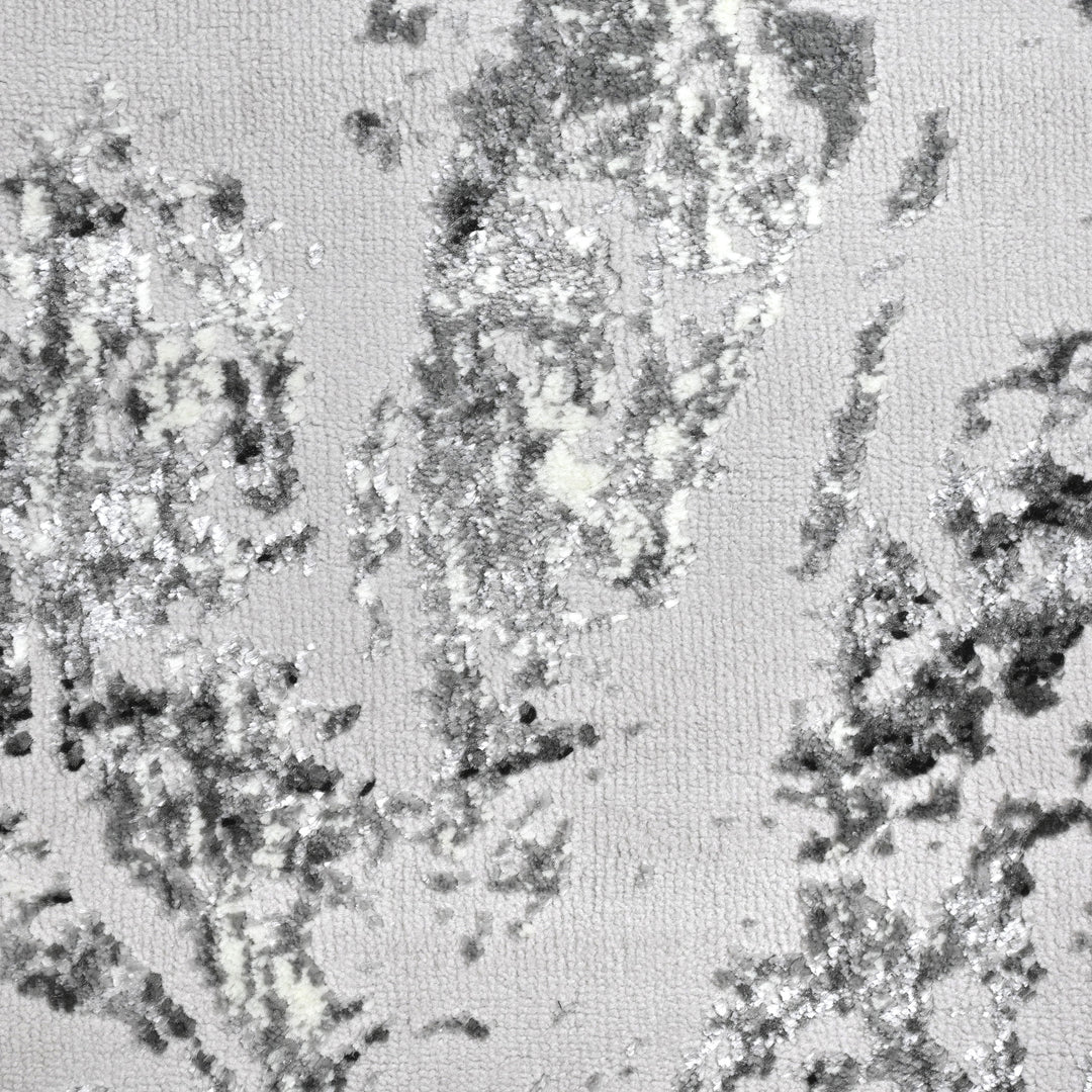 Grey Abstract Turkish Rug 5X8 Ft