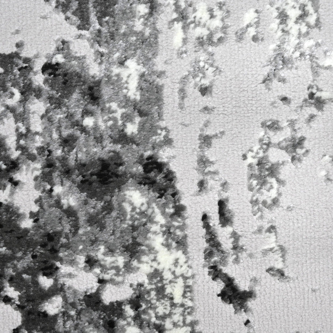 Grey Abstract Turkish Rug 5X8 Ft