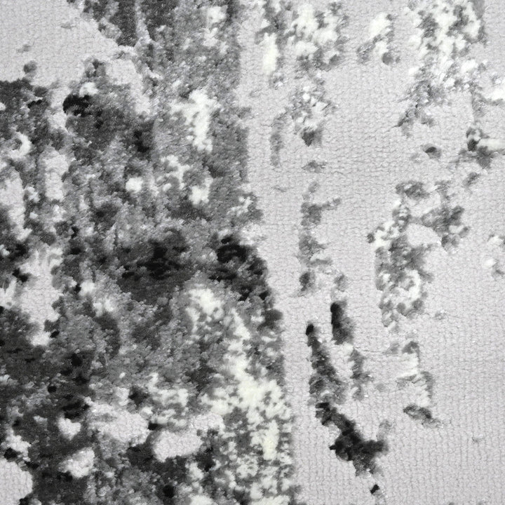 Grey Abstract Turkish Rug 5X8 Ft