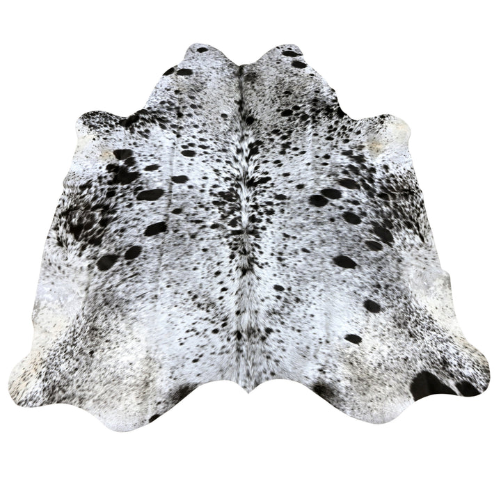 Brazilian Black & Grey Cow Hide 5.5X5.5 FT