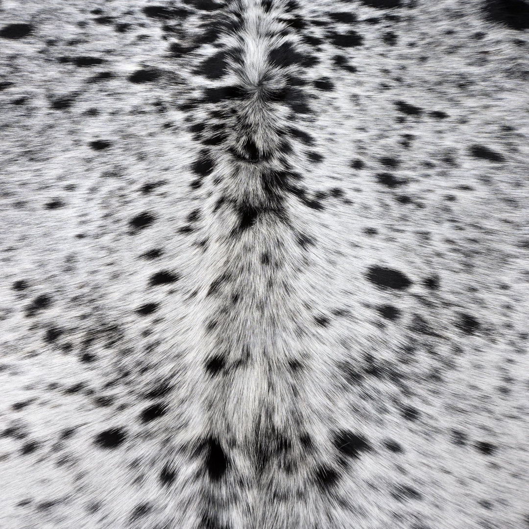 Brazilian Black & Grey Cow Hide 5.5X5.5 FT