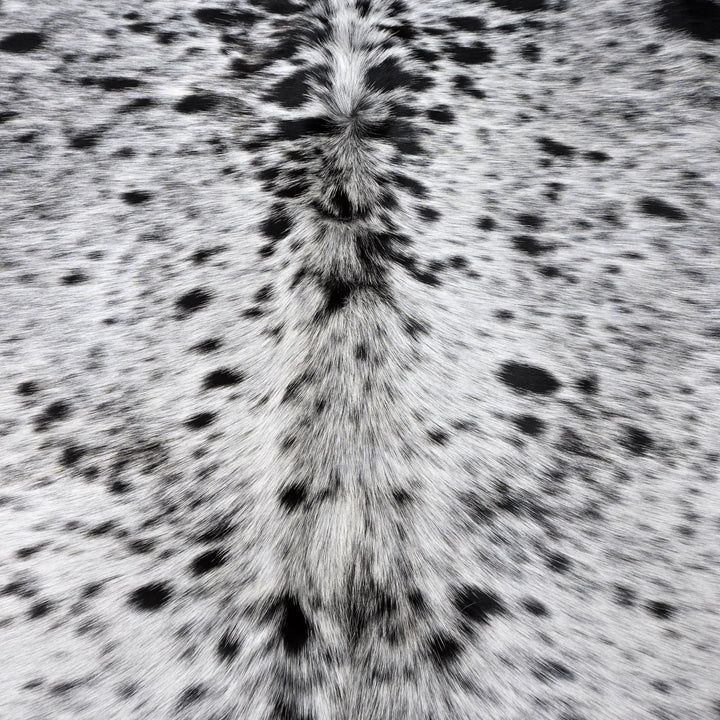 Brazilian Black & Grey Cow Hide 5.5X5.5 FT