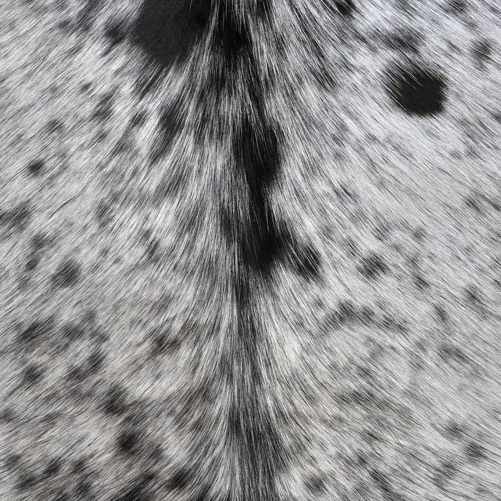 Brazilian Black & Grey Cow Hide 5.5X5.5 FT