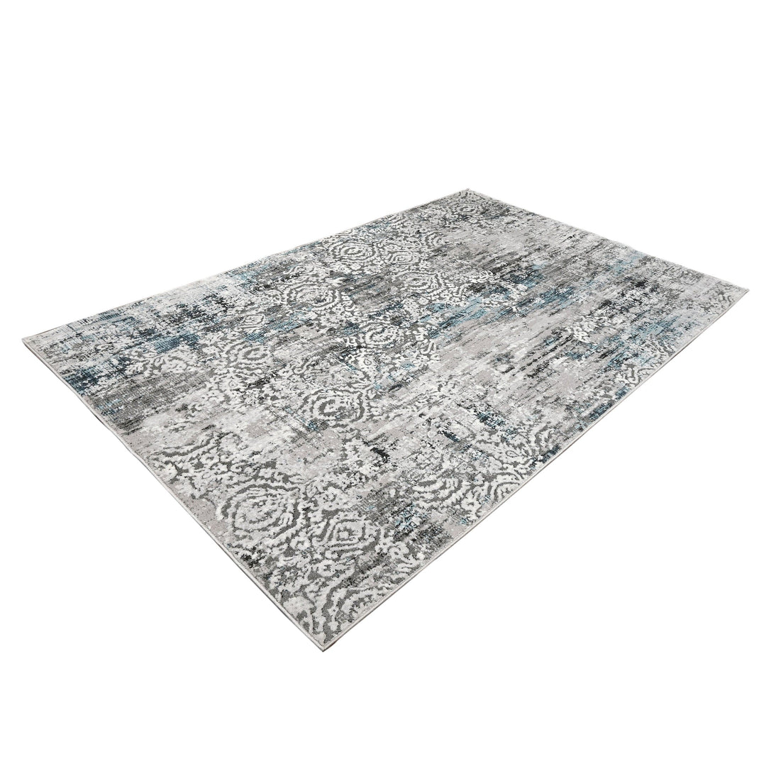 Grey Plain Turkish Rug 5X8 Ft
