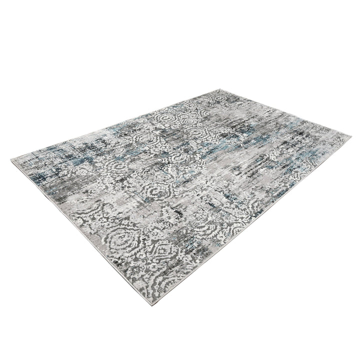 Grey Plain Turkish Rug 5X8 Ft