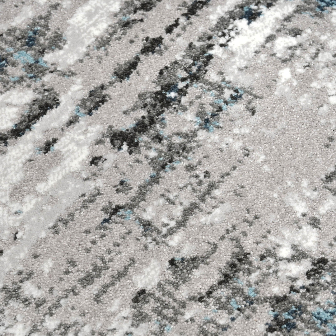 Grey Plain Turkish Rug 5X8 Ft