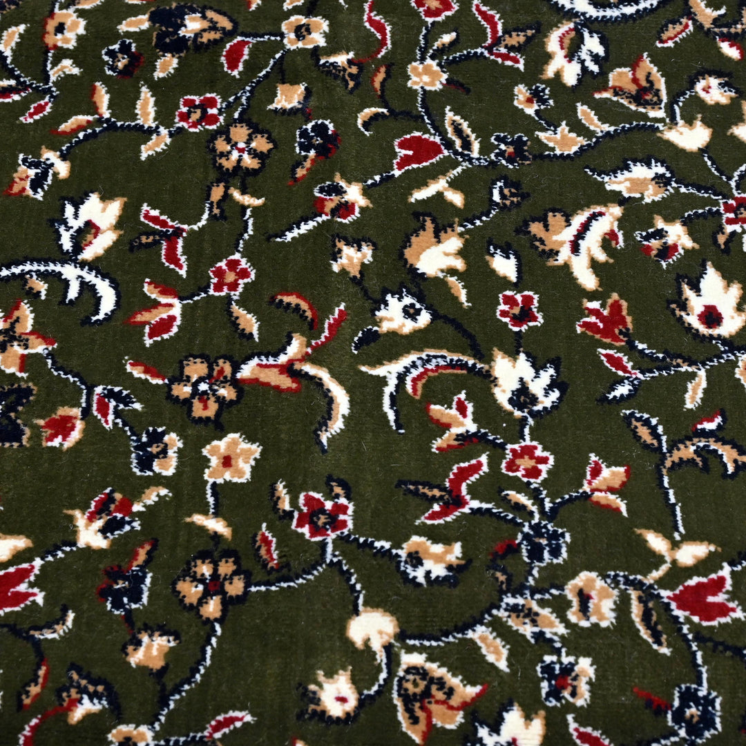 Olive Green Arch Hand-Knotted Prayer Rug 2.5x4 FT