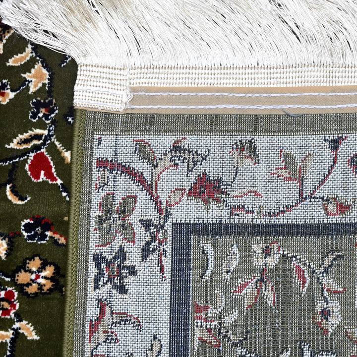 Olive Green Arch Hand-Knotted Prayer Rug 2.5x4 FT