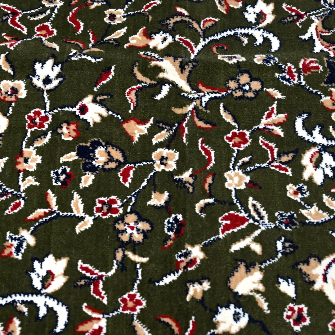 Dark Green Hand-Knotted Prayer Rug 2.5x4 FT