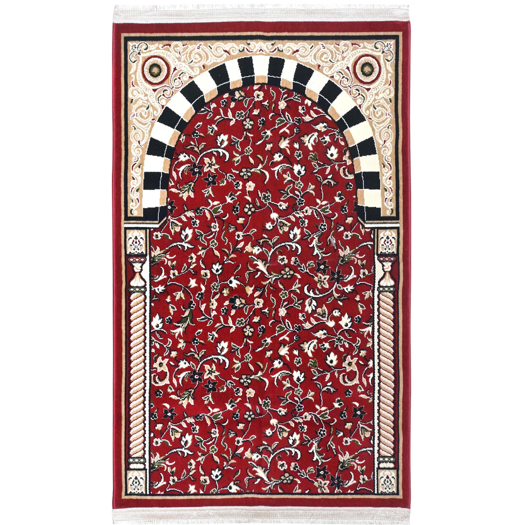 Red Medallio Hand-Knotted Prayer Rug 2.5x4 FT