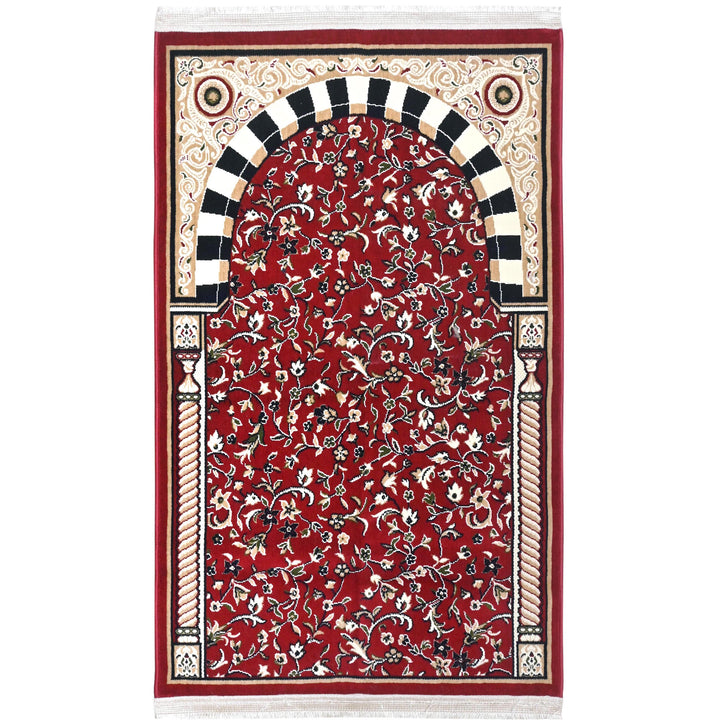 Red Medallio Hand-Knotted Prayer Rug 2.5x4 FT