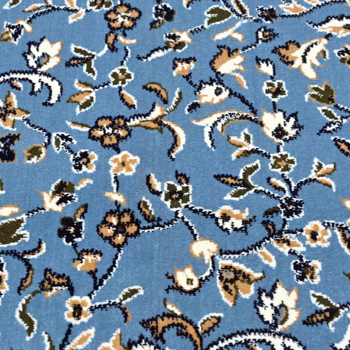 Blue Floral Hand-Knotted Prayer Rug 2.5x4 FT