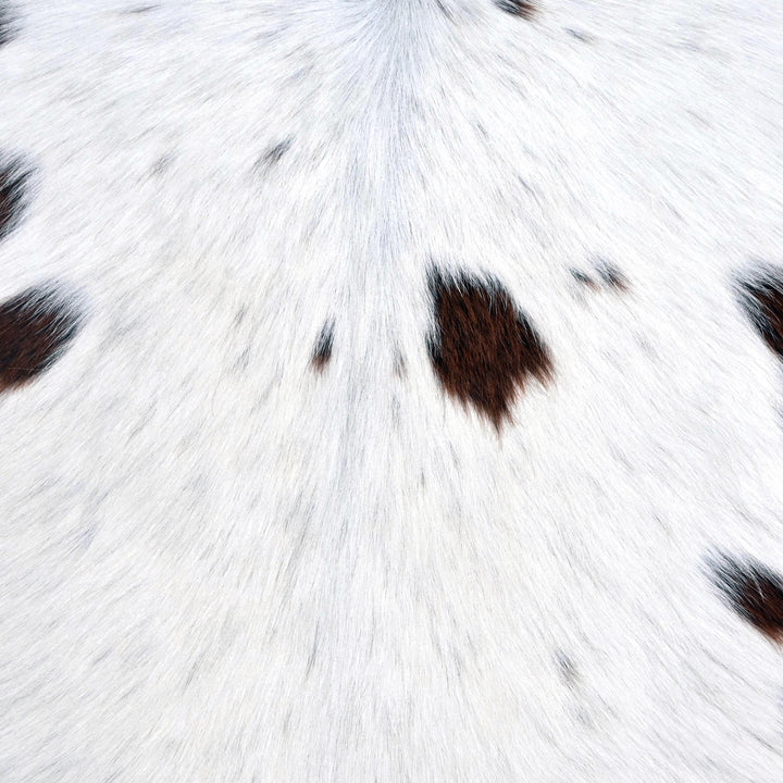 Brazilian Dark Tricolor Cow hide Rug 4.5x4.5 FT