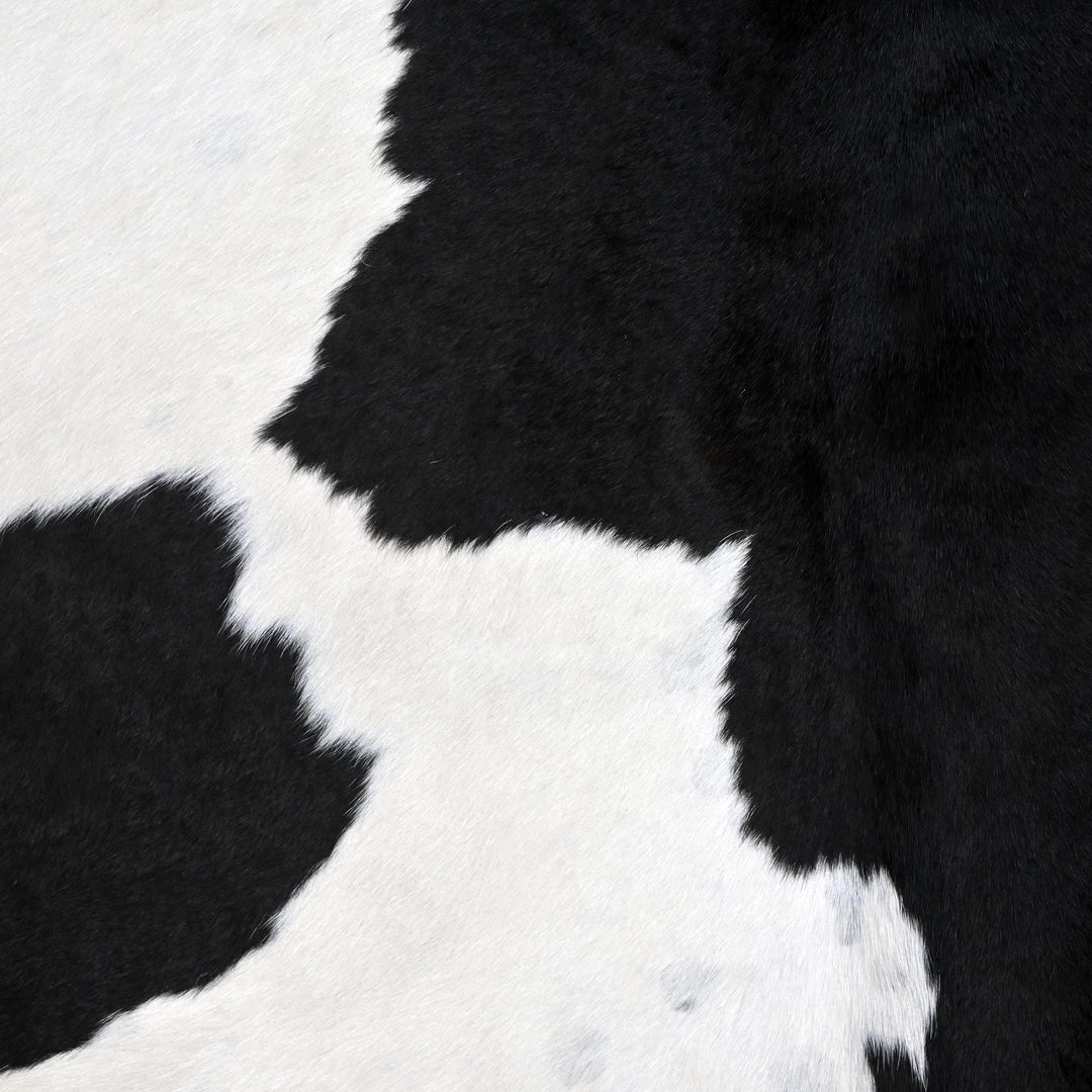 Black & White Cow hide Rug 4X4 FT