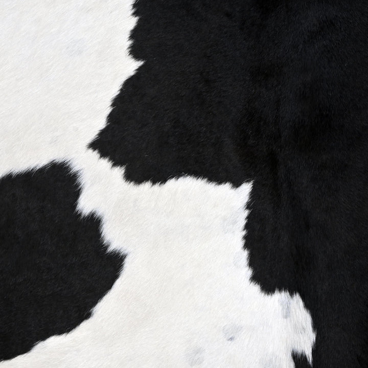 Black & White Cow hide Rug 4X4 FT
