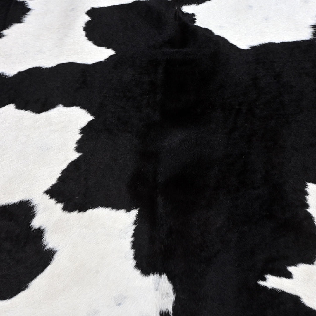Black & White Cow hide Rug 4X4 FT