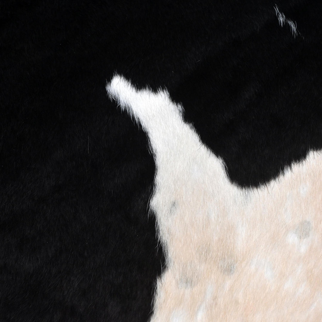 Black & White Cow hide Rug 4X4 FT