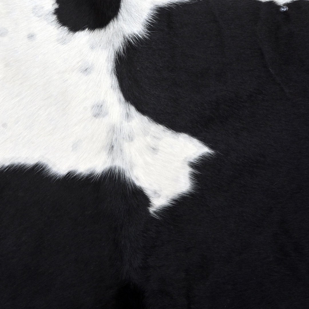 Black & White Cow hide Rug 4X4 FT