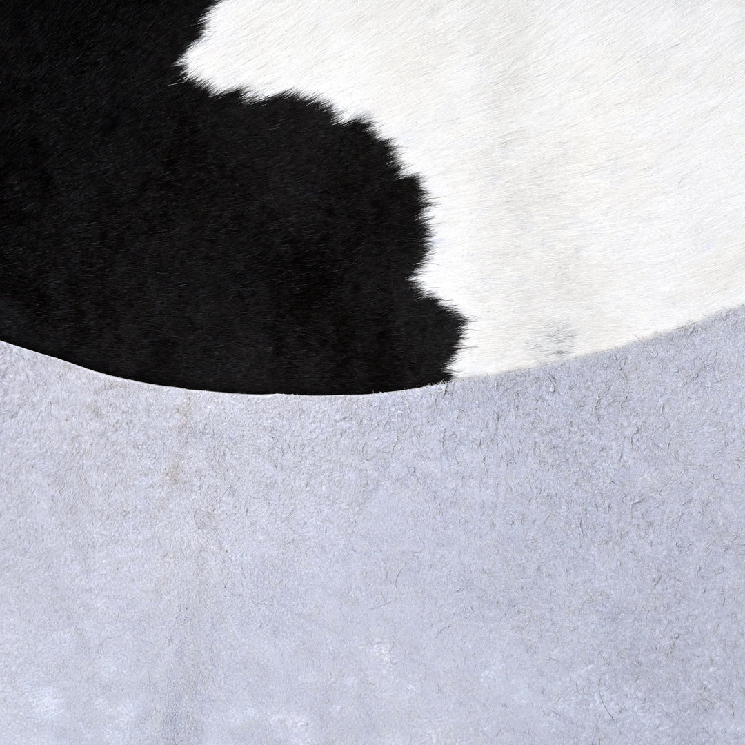 Black & White Cow hide Rug 4X4 FT
