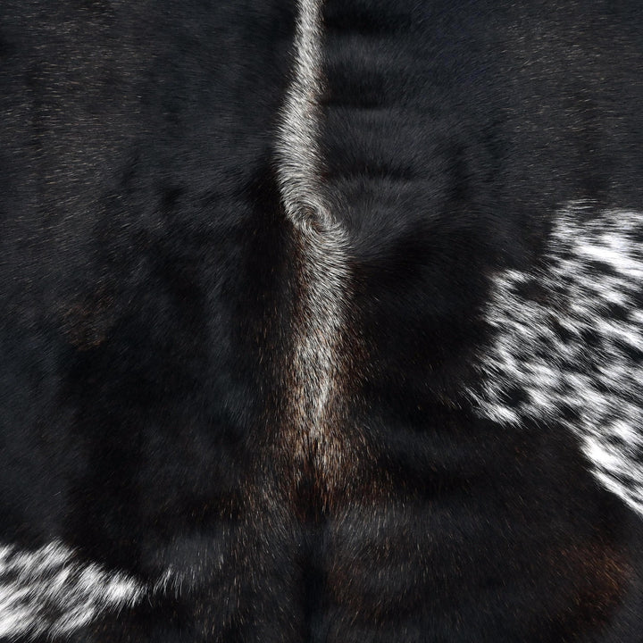 Brazilian Dark Tricolor Cow hide 4.5X5 FT