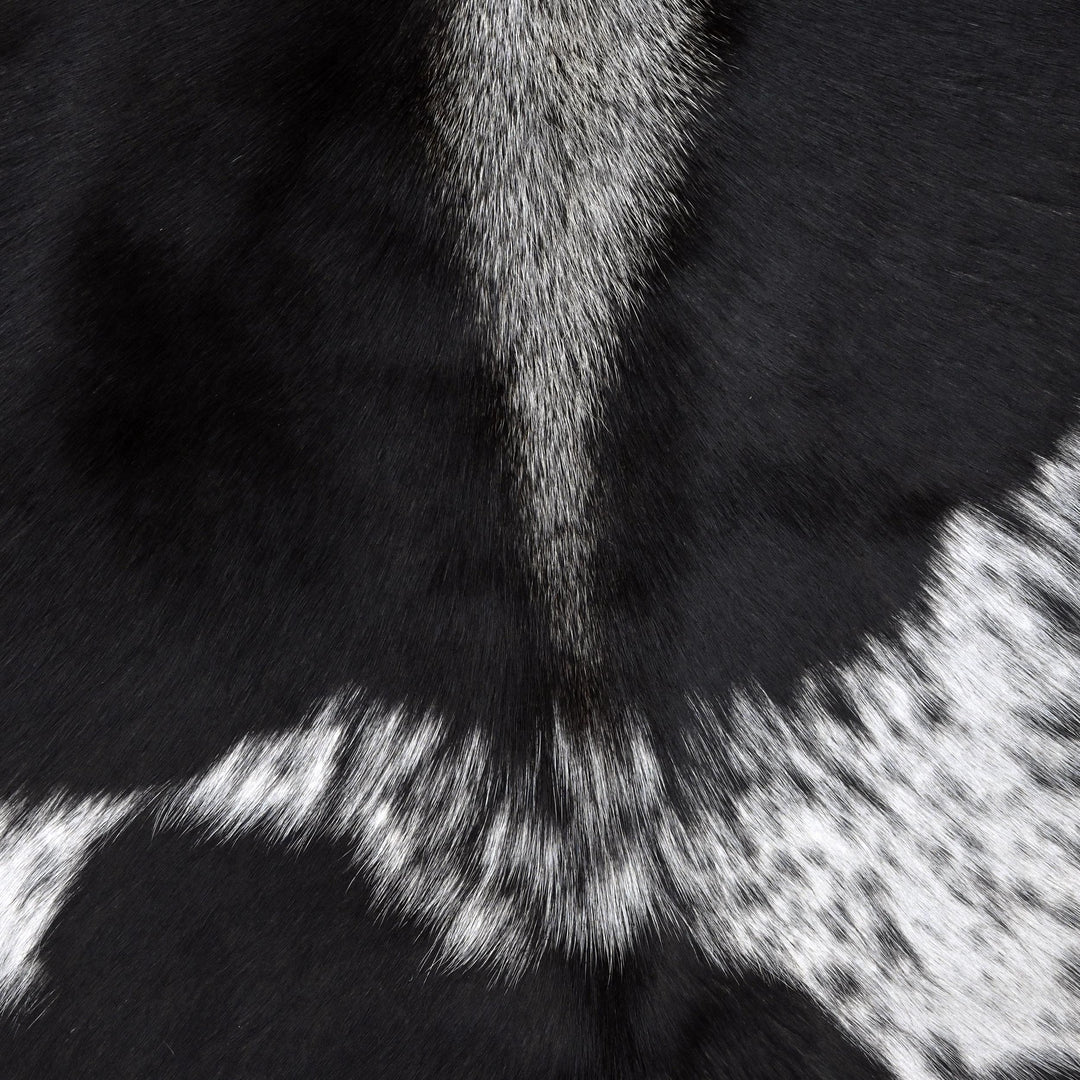 Brazilian Dark Tricolor Cow hide 4.5X5 FT