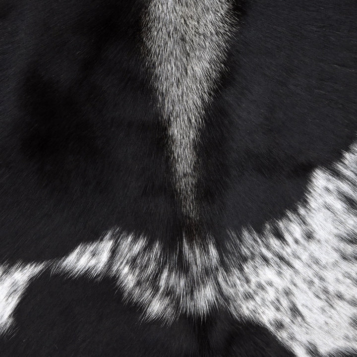 Brazilian Dark Tricolor Cow hide 4.5X5 FT