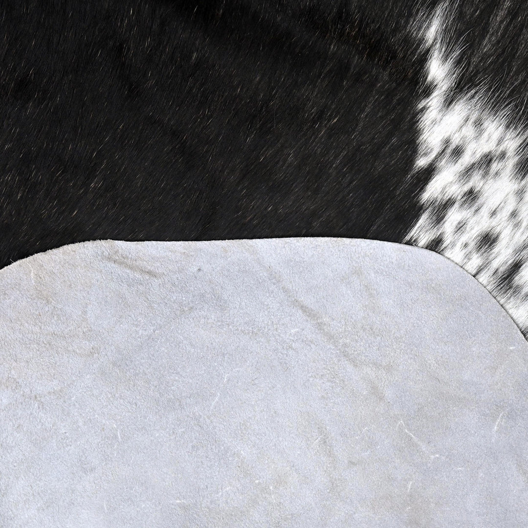 Brazilian Dark Tricolor Cow hide 4.5X5 FT