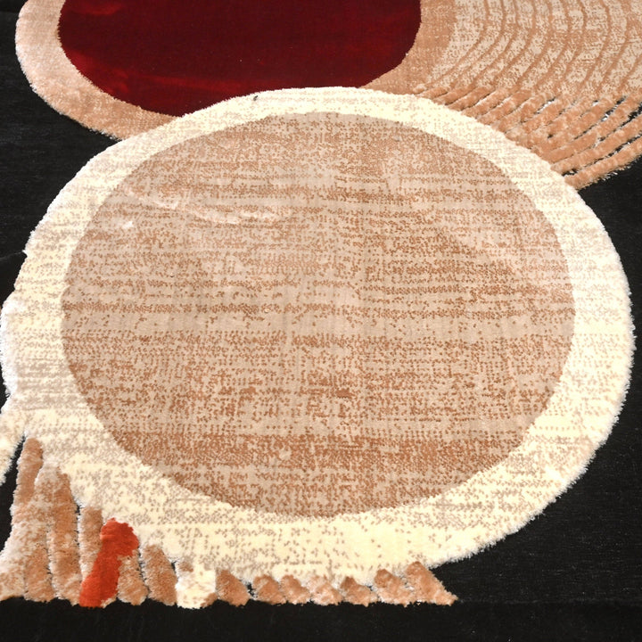 Geometric Turkish Embossed Rug 5x8 FT