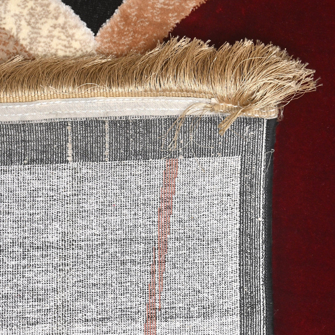 Geometric Turkish Embossed Rug 5x8 FT