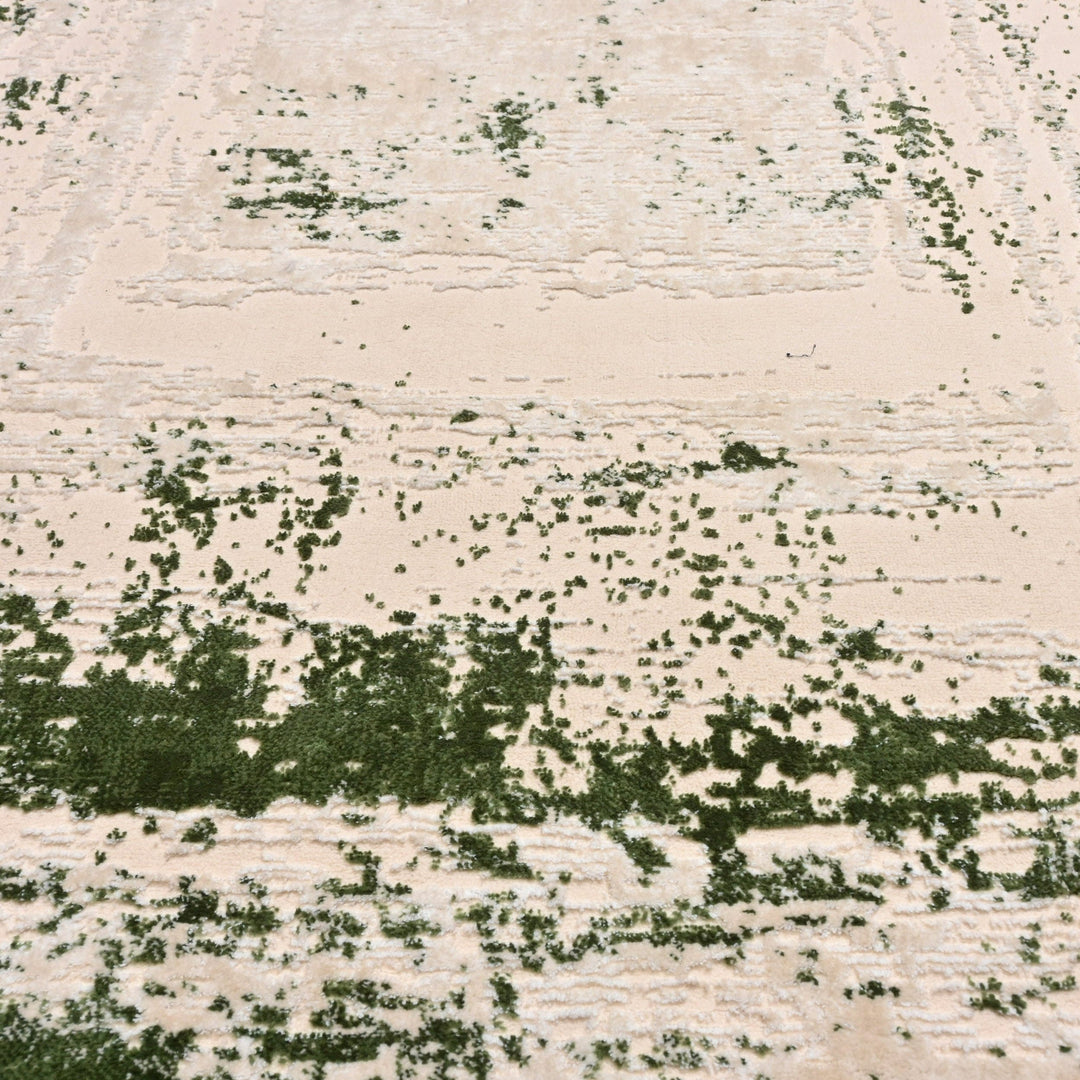 Off White Plain Turkish Rug 5X8 Ft