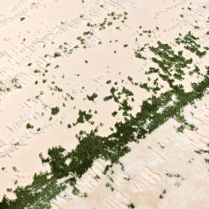 Off White Plain Turkish Rug 5X8 Ft