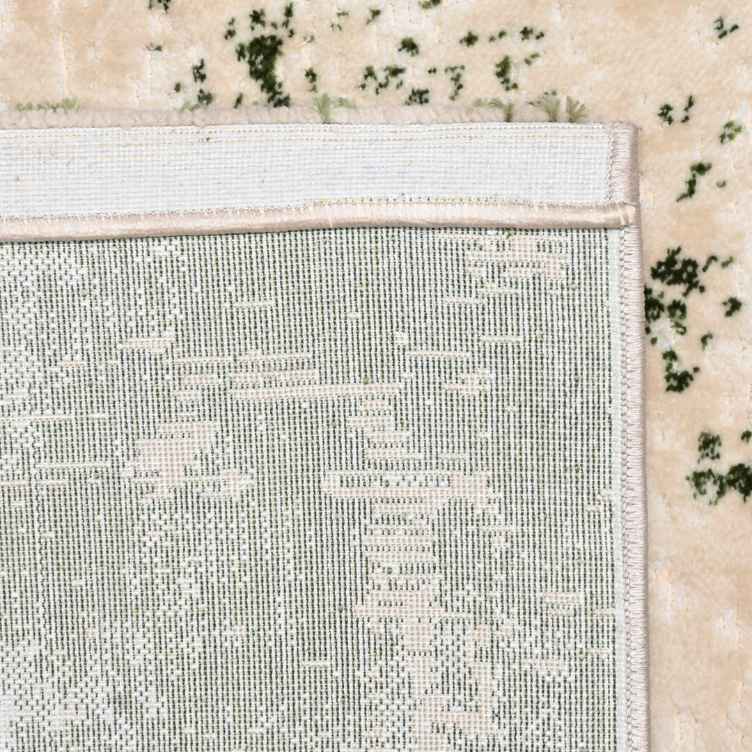 Off White Plain Turkish Rug 5X8 Ft