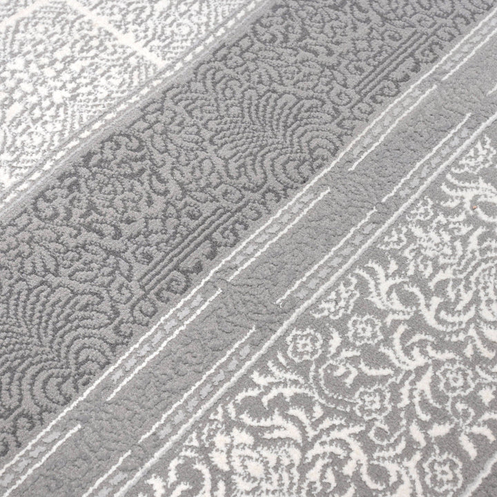 Grey Plain Turkish Rug 5X8 Ft