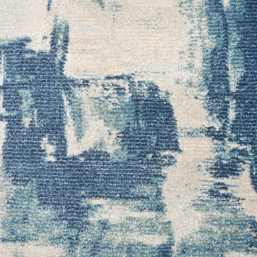 Blue Splash Turkish Rug 2.5x5 Ft