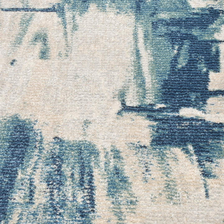 Blue Splash Turkish Rug 2.5x5 Ft