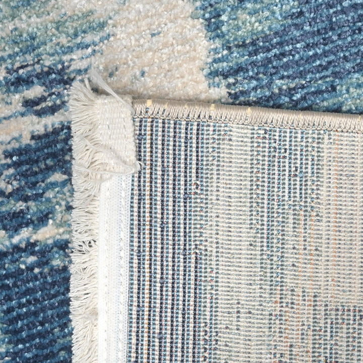 Blue Splash Turkish Rug 2.5x5 Ft