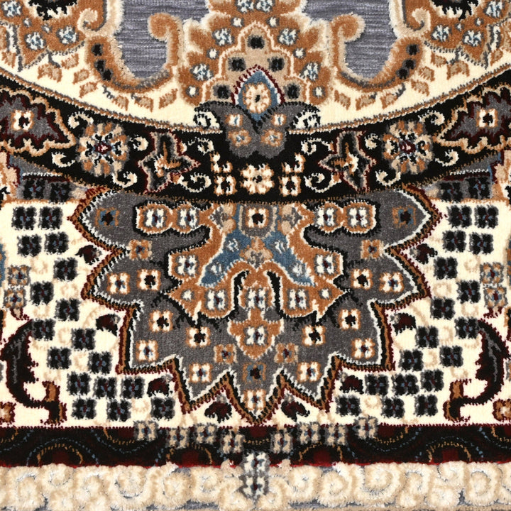 Grey Turkish Embossed Rug 5x8 FT