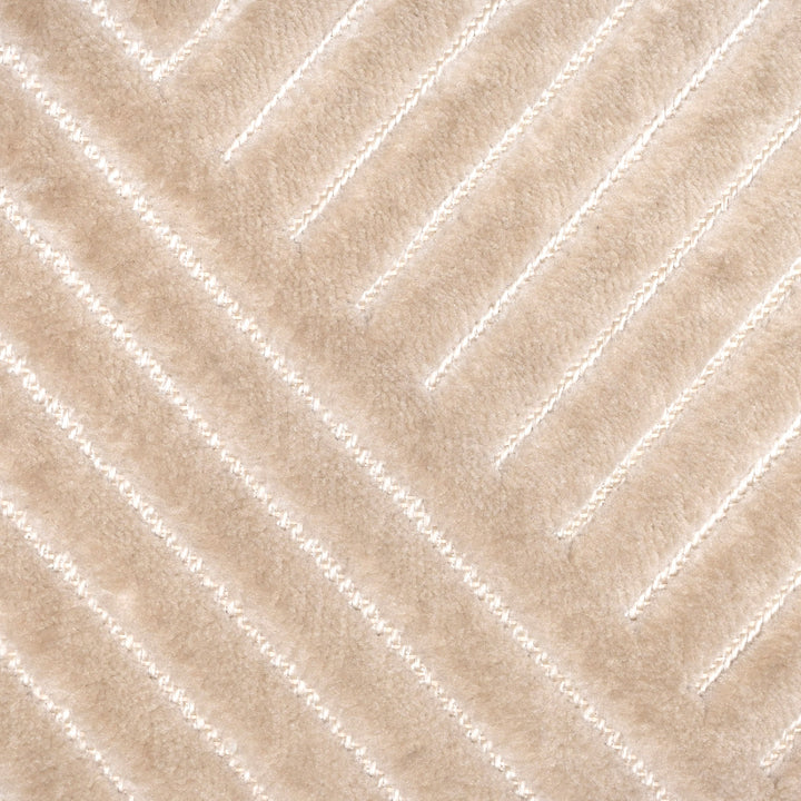 Beige Strips Turkish Rug 4X6 Ft