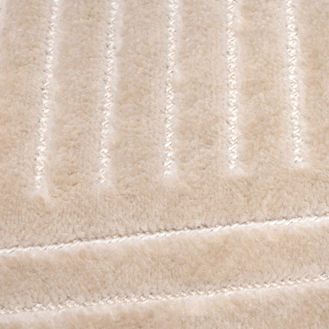 Beige Strips Turkish Rug 4X6 Ft