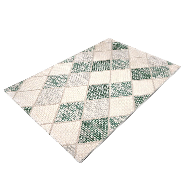 Off White Strips Turkish Rug 4X6 Ft