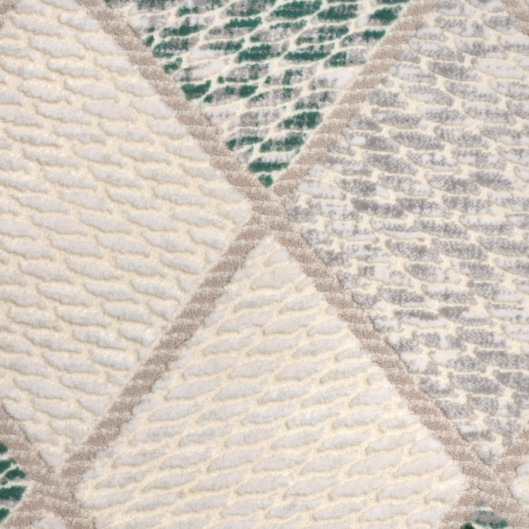 Off White Strips Turkish Rug 4X6 Ft