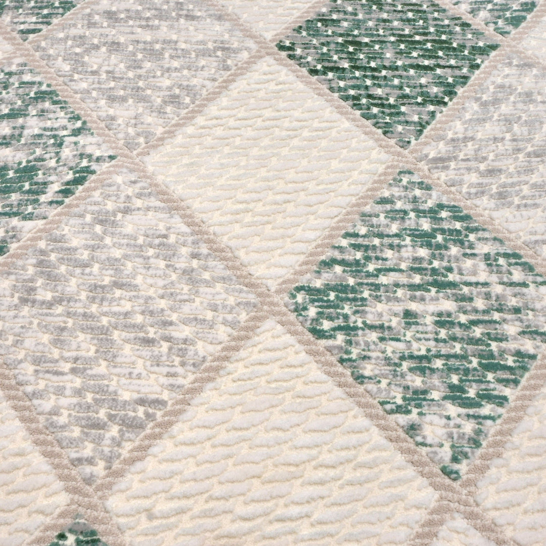 Off White Strips Turkish Rug 4X6 Ft