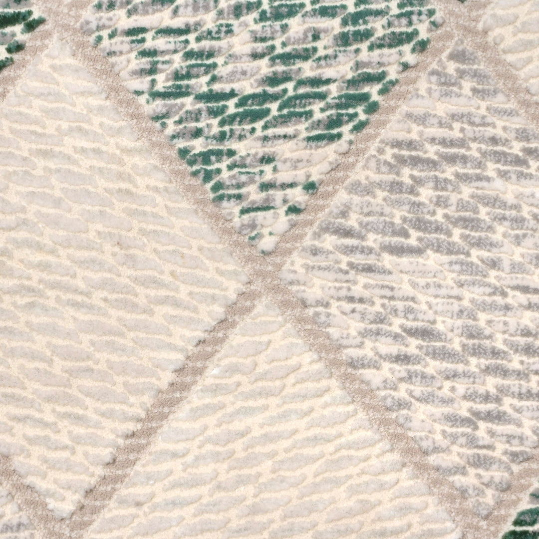 Off White Strips Turkish Rug 4X6 Ft