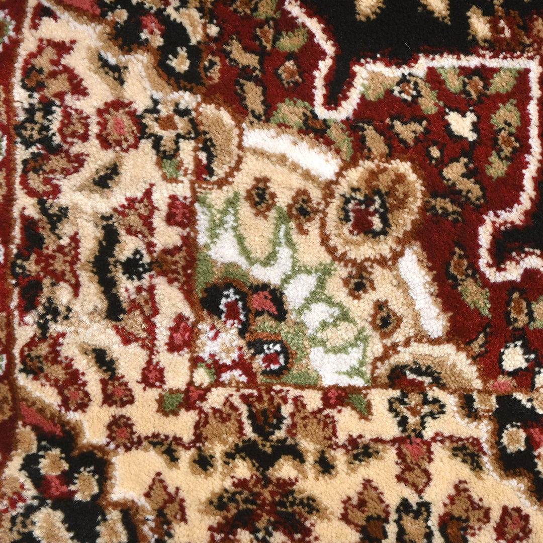 Brown Floral Turkish Rug 3X5 Ft