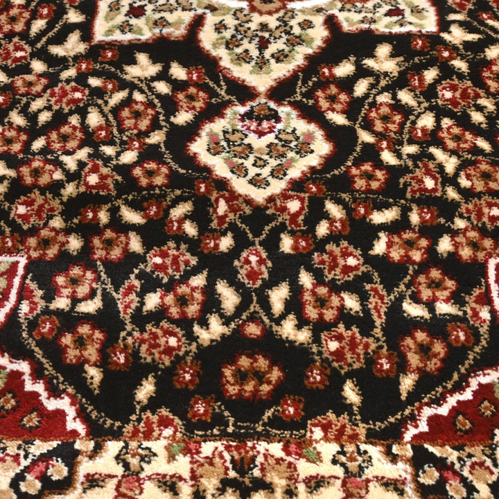 Brown Floral Turkish Rug 3X5 Ft