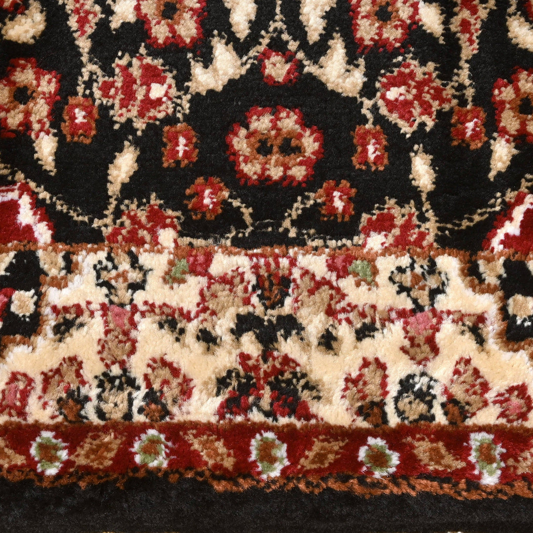 Brown Floral Turkish Rug 3X5 Ft